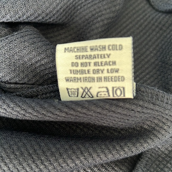 TRUE ROCK Hooded Henley Lightweight Men’s Navy Knit Top XXL - NWT - Picture 8 of 8